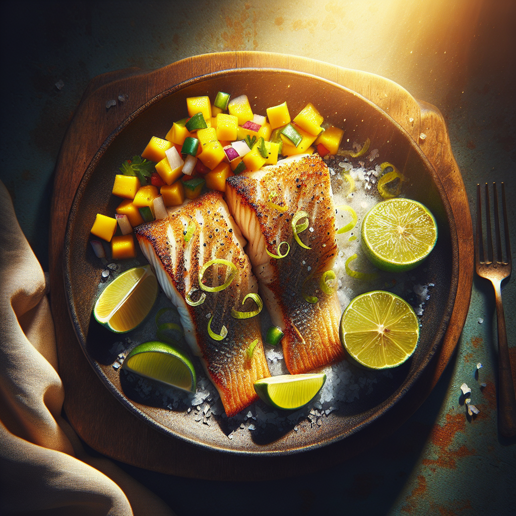 Coconut-Lime Pan-Seared Snapper with Fresh Mango Salsa (Gluten-Free, 15-Minute Recipe)