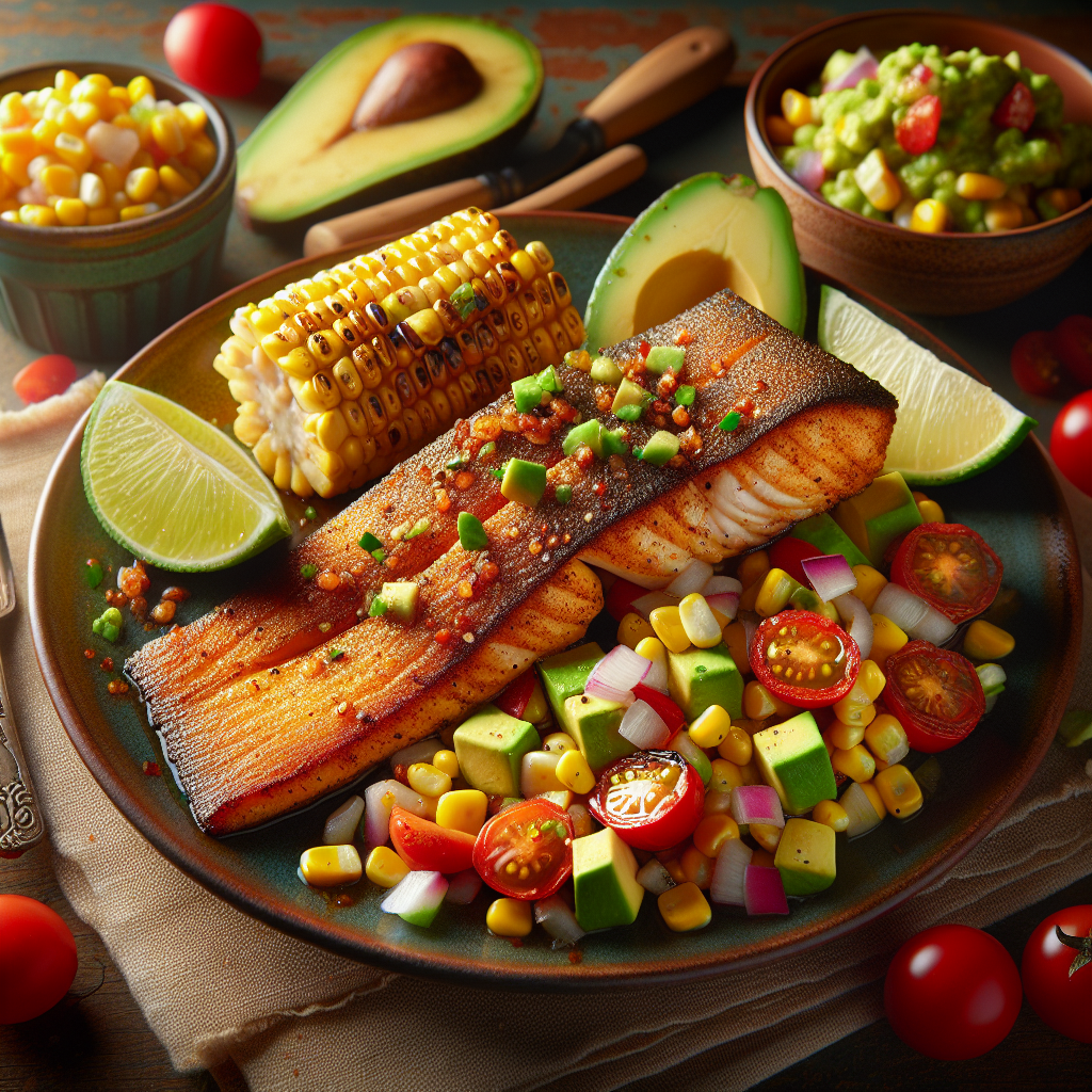 Grilled Cajun Catfish with Avocado-Corn Relish (Gluten-Free, 20-Minute Recipe)