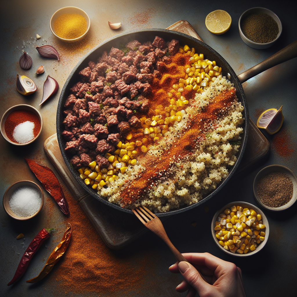 One-Pot Chipotle Beef & Quinoa Skillet with Roasted Corn (20-Minute Recipe)