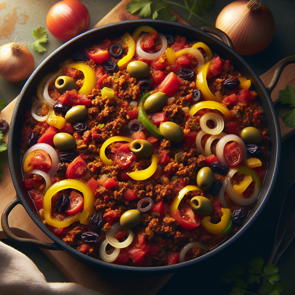 One-Pot Cuban-Style Beef Picadillo with Olives and Raisins (20-Minute Recipe)