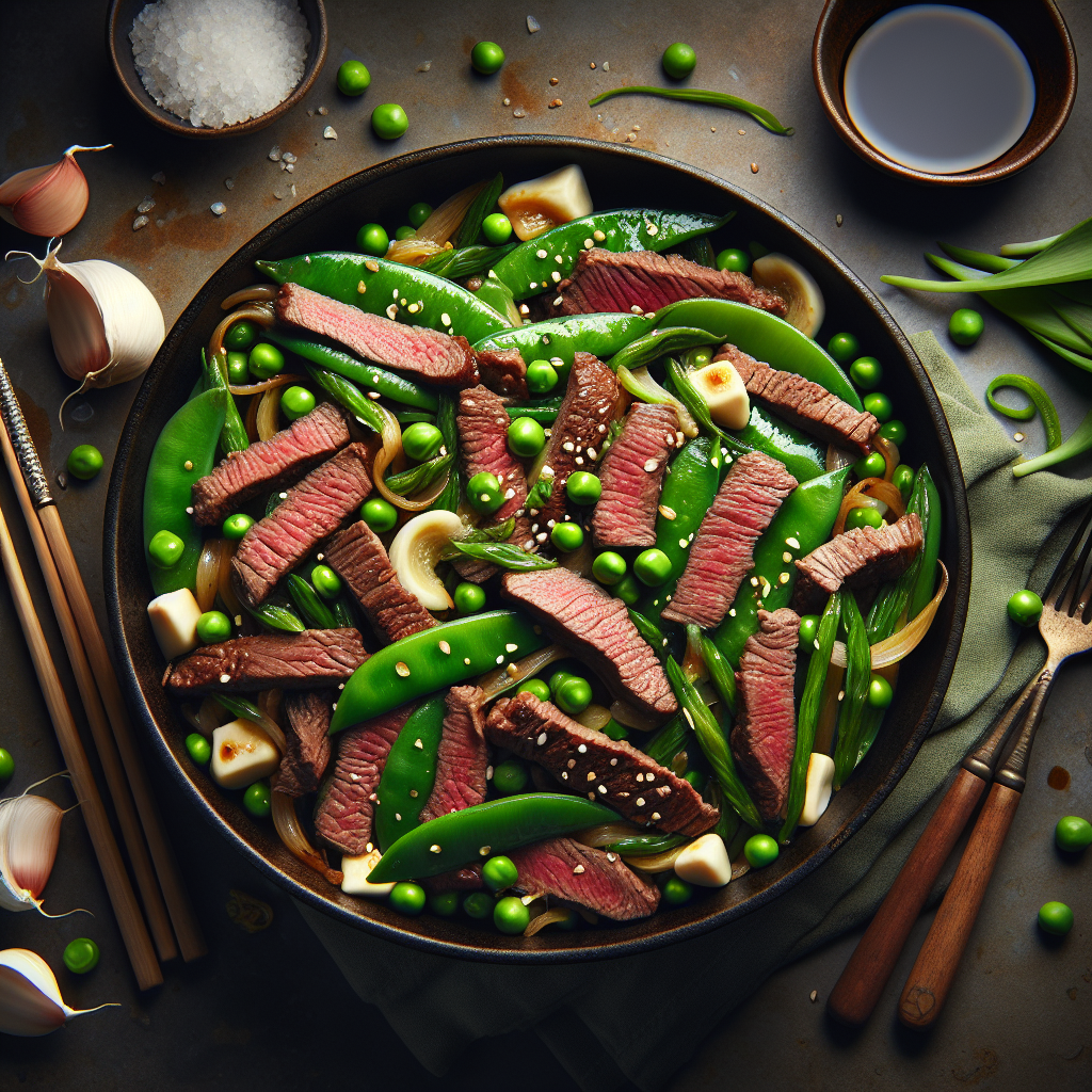 One-Pot Ginger-Scallion Beef & Snap Peas Stir-Fry (Gluten-Free, 15-Minute Recipe)