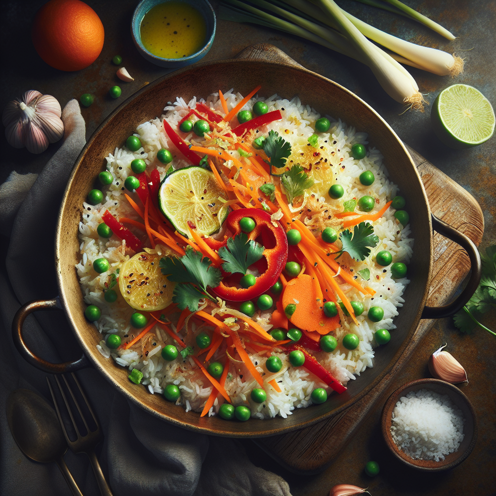 One-Pot Lemongrass Coconut Rice Skillet with Fresh Cilantro